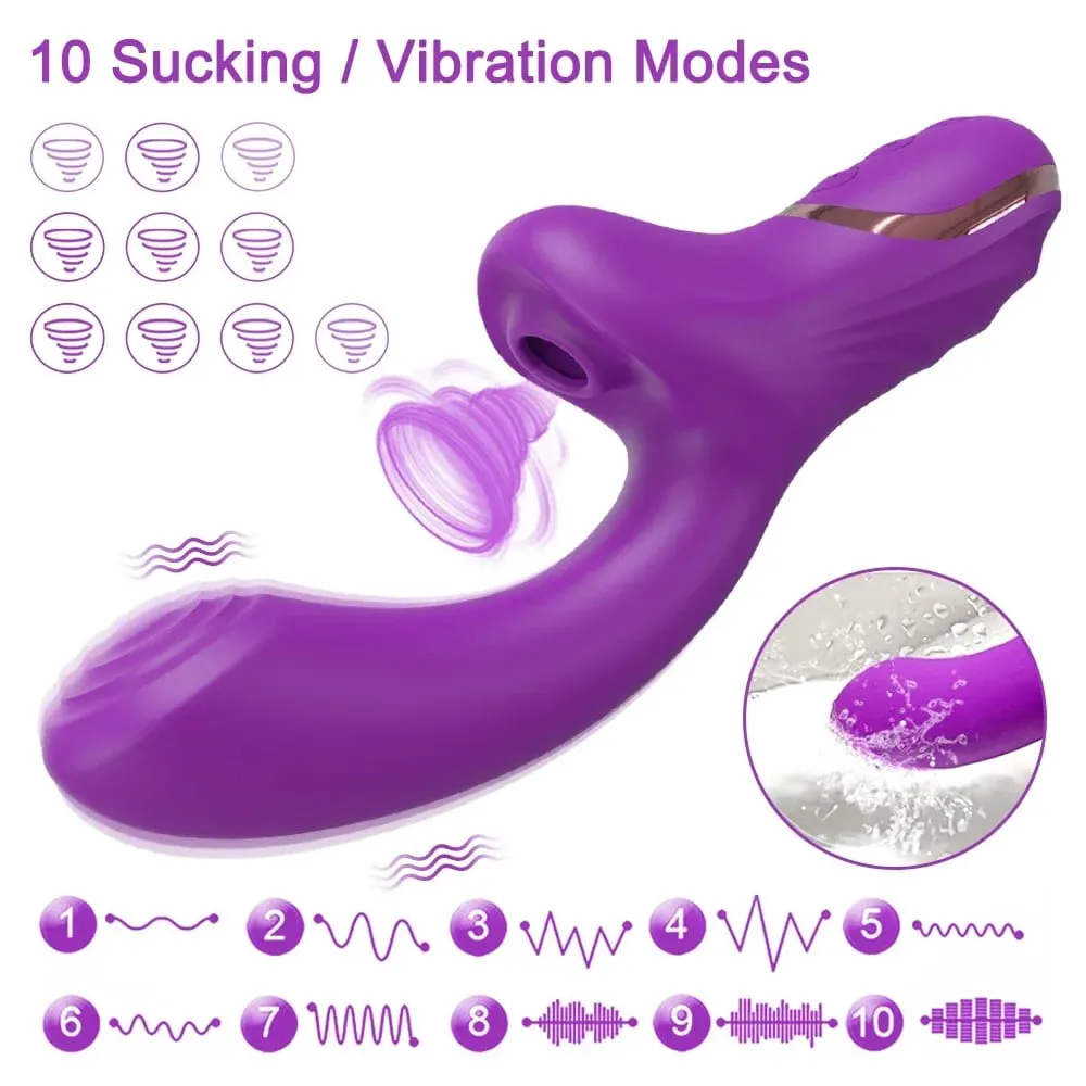 Clit Sucker Vagina Vibrator for Women G-Spot Clitoris Nipples Stimulator Female Masturbation Adult Goods Sex Toy for Women 18+