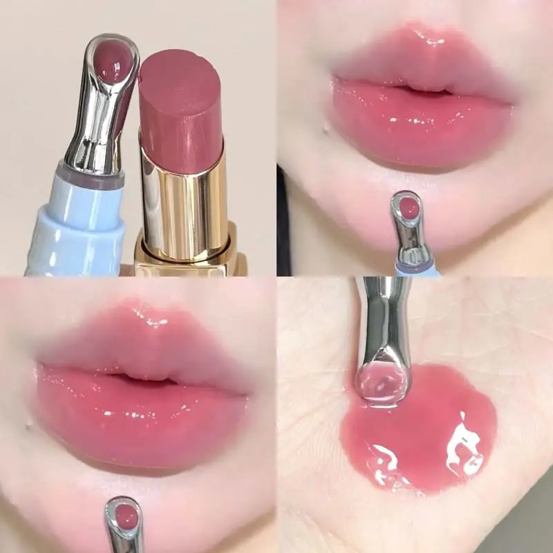 Mirror Watery Essence Lip Gloss Long-Lasting Non-sticky Plumping Liquid Lipstick Jelly Lip Glaze Makeup Moisturizing Lips Tint