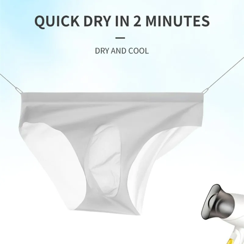 1Pc Ice Silk Sexy Men's Briefs Underpants Breathable Man Underwear Briefs Transparent Sexy Men Underwear Summer Mens Panties — image 10