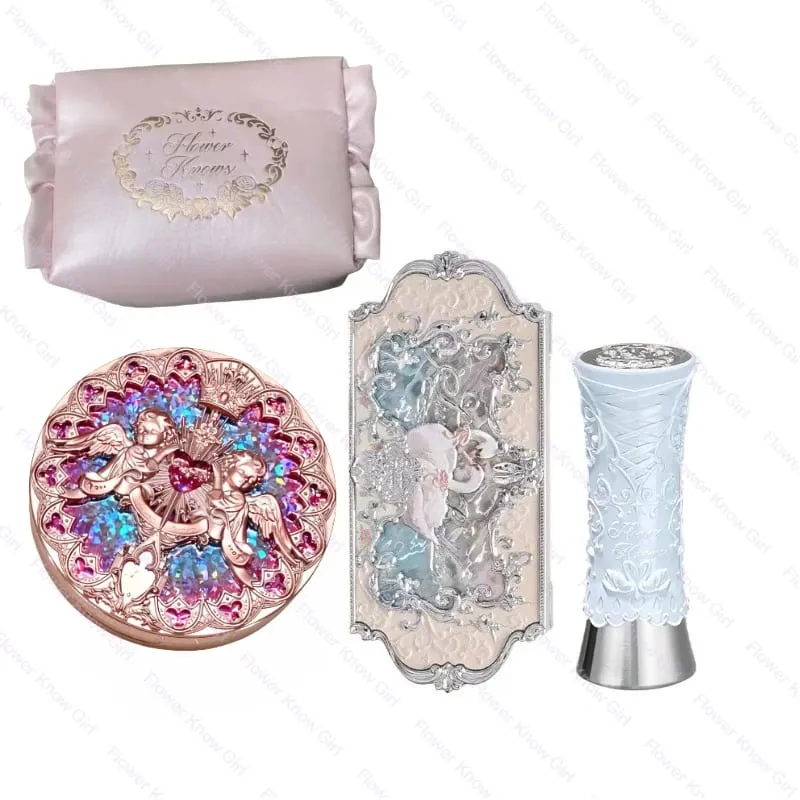 Flower Know Swan Grace Set Swan Ballet Eyeshadow Little Angel Highlight Powder Glow Waterproof Matte Lipstick Glossy — image 2