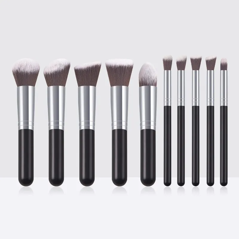 10pcs Set Makeup Brushes Tool Set Cosmetic Powder Eye Shadow Foundation Blush Blending Beauty Maquiagem Beauty Kit for Party