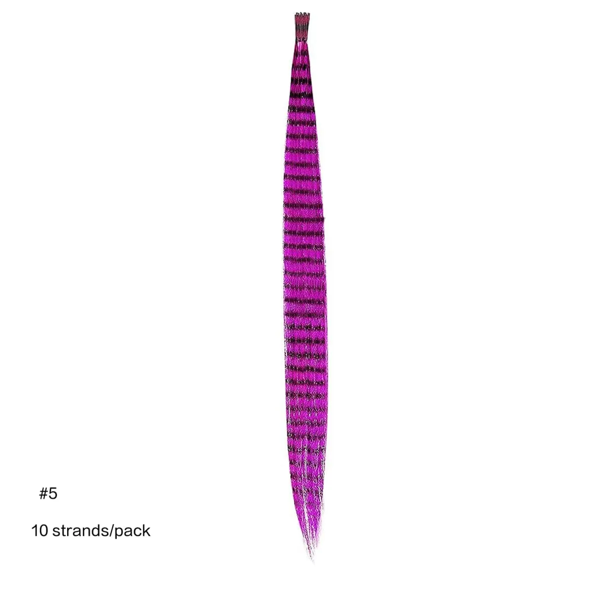 10 Root/pack Feather Hair Extensions Colorful I Tip Hairpiece 16inch Synthetic Hair Accessiories For Women Girls Daily Party Use — image 10