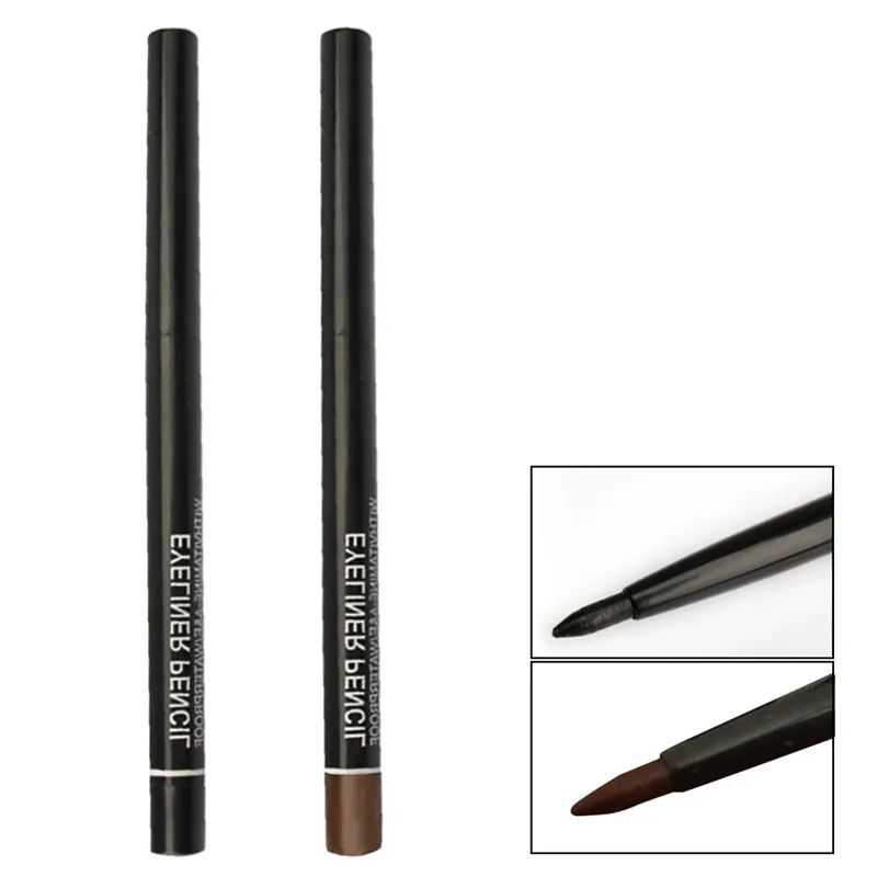 Waterproof Black And Brown Women's Makeup Rotary Retractable Eyeliner Pencil Waterproof Eye Liner Pen Cosmetic Tools — image 7