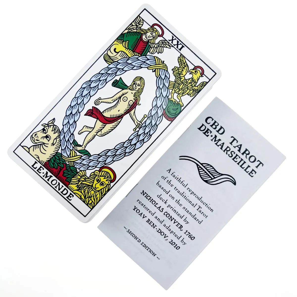 12x6.5cm Marseille Tarot Deck 78Pcs Full English Version Magic Tarot Board Game Universal Tarot Cards with Paper Instruction — image 6