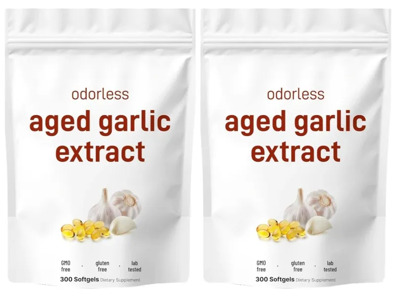 Geurloze knoflookoliecapsules 2 jaar oud knoflookextract Natuurlijke kruidensupplementen met gekweekte Allium Sativum-bol 300 softgels — image 9