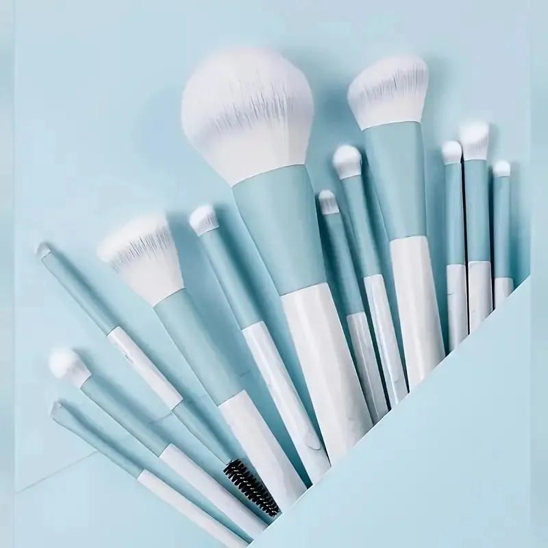 12 st Professionell Makeup Borste Set Premium Synthetic Foundation Concealer Powder Ögonskugga Blush Borstar Hygieniska skönhetsverktyg — image 4