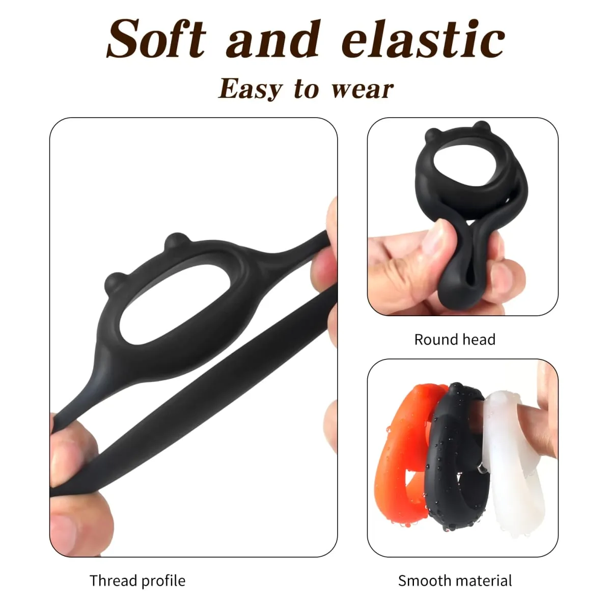 Men's Lock Essence Ring Long War Ring Scrotal Binding Ring Lock Essence Delay Long War Control Time Ring Sex Toys For Men Gay — image 3