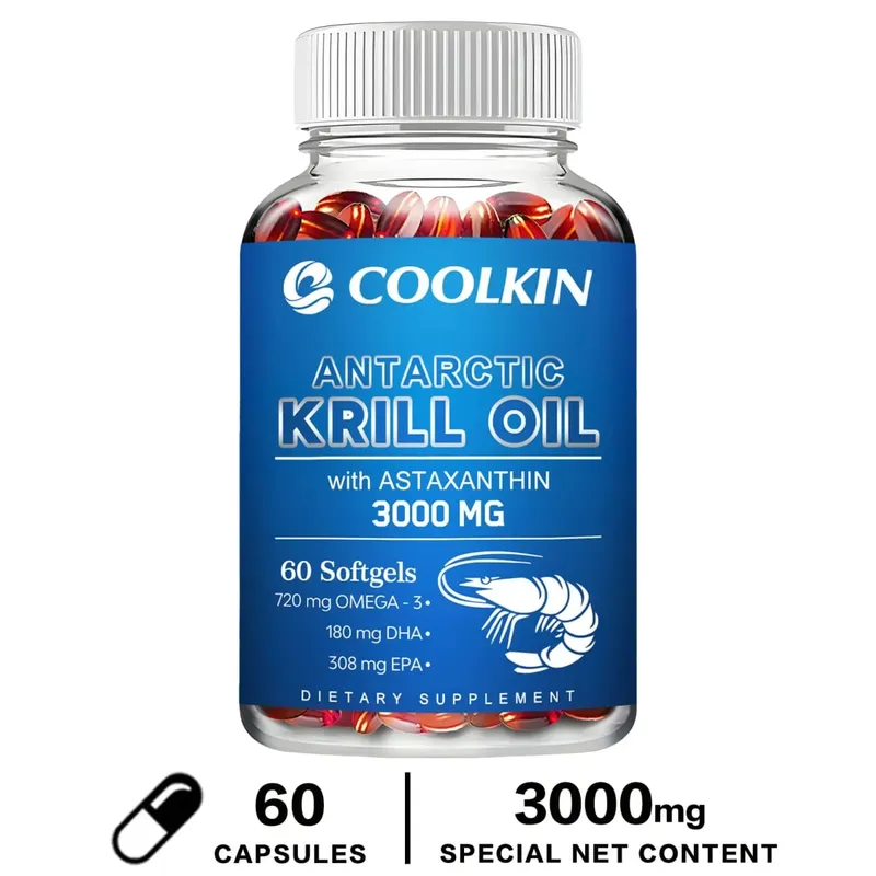 Antarctic Krill Oil 3000mg - with Omega-3 EPA DHA Astaxanthin and Phospholipids - Sustainable Dietary Supplement — image 11
