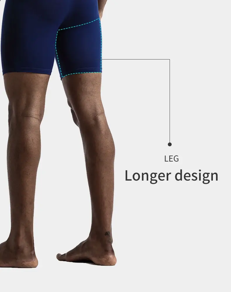 Sports Underwear Men's Anti-Wear Leg Modal Professional Running Fitness Tight Long Leg Quick-Drying Extended Boxer Briefs — image 6