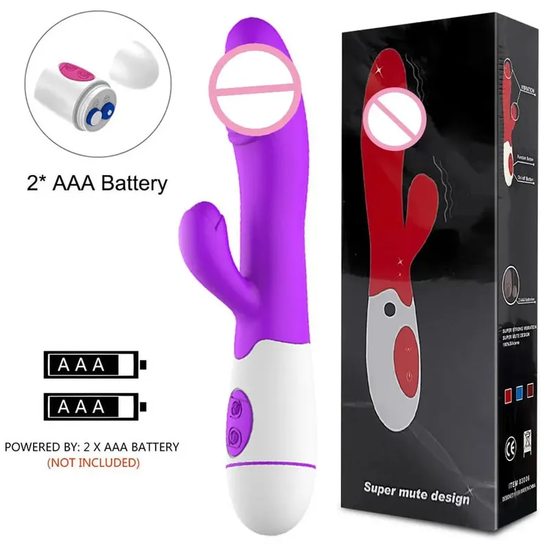 Rabbit Vibrator for Women 30 Speed Rechargeable G Spot Clitoris Stimulator Dildo Vagina Female Masturbator Sex Toys for Aldult — image 8