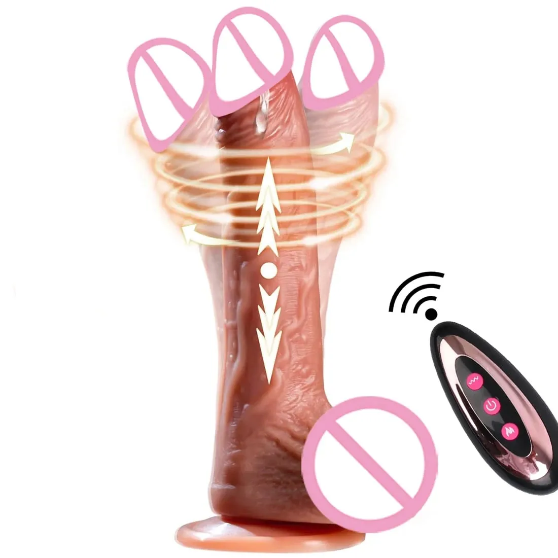 Thrusting DildoสมจริงPenis G Spot Clitoris Stimulatorของเล่นสำหรับผู้ใหญ่ซิลิโคนMan Dickสำหรับผู้หญิงคู่ผลิตภัณฑ์ — image 1