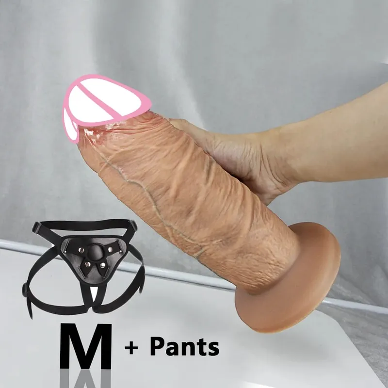 Dlouhý penis Velký péro Super realistická Silná dilda Silikonové Anální Dildo Vaginální expandér Sexuální hračka pro dospělé Žena Masturbace anální kolík — image 13