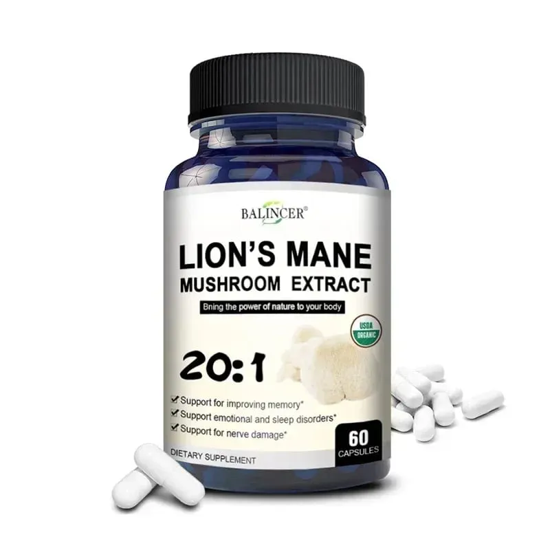 Organic Lion's Mane Capsules - Brain Mushroom Supplement for Focus and Immune Support Brain Health Memory and Energy — image 8