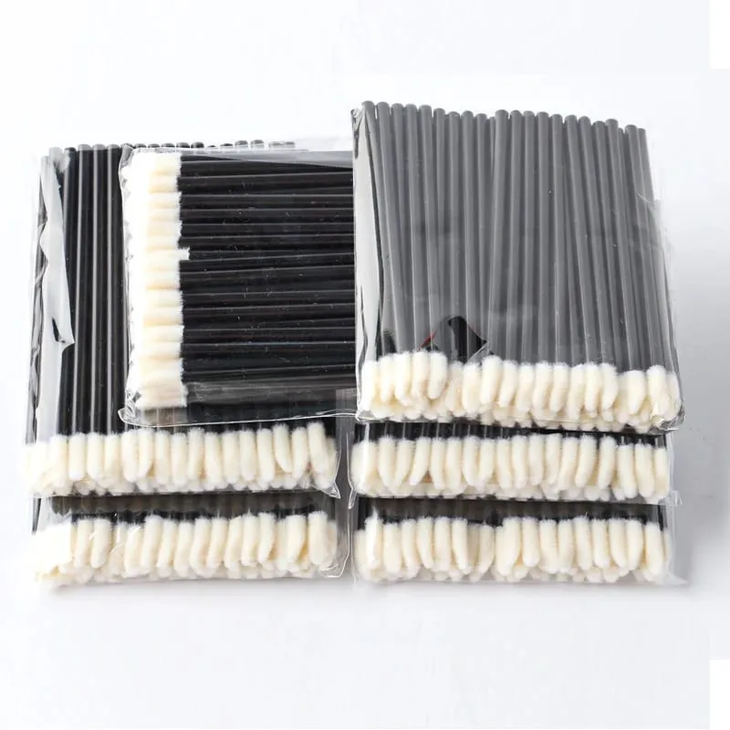 Wholesale 250/500/1000Pcs Lip Brushes Mascara Wands Applicators Cleaning Cosmetic Lipstick Micro Brushes Makeup Tools in Bulk — image 1