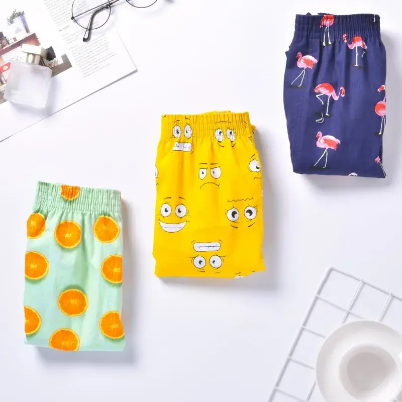 Men Underwear Boxers Shorts Cotton Sleep Underpants High Quality Brands Short Printed Loose Comfortable Homewear Men's Panties — image 3
