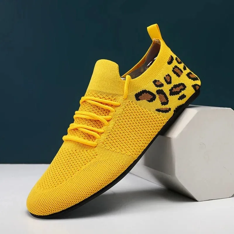 2024 Breathable Men Vulcanized Shoes New Lightweight Couple Flats Soft Mesh Men's Casual Shoes Outdoor Driving Footwear 36-47 — image 4