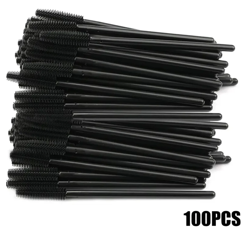 50/100pcs Eyelash Brush Silicone Eyelashes Brushes Mascara Wands Applicators For Woman Lash Eyebrows Cosmetic Makeup Tool — image 12