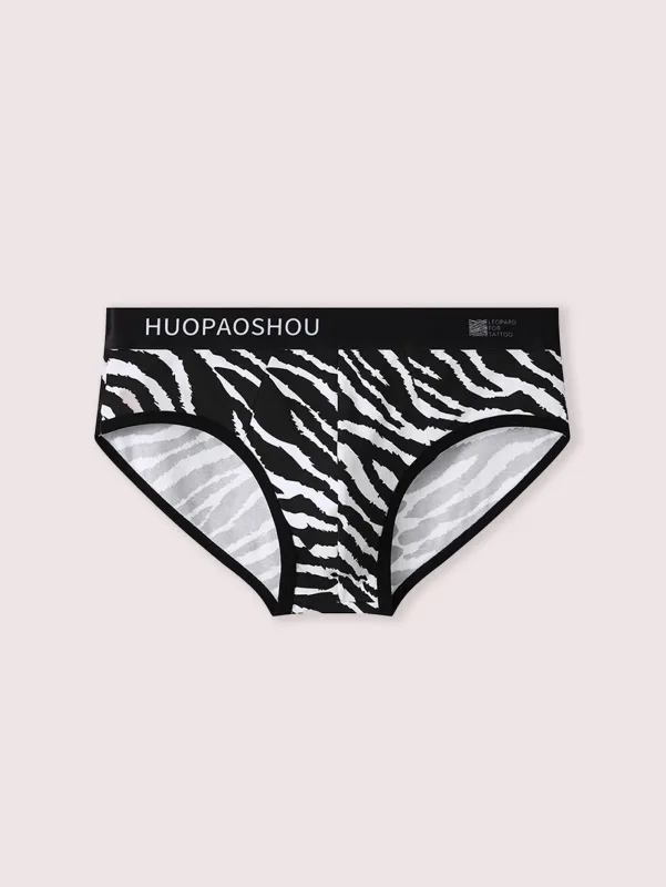 3PCS Cotton men's underwear Sexy leopard print men's triangle pants Men's fashionable personality comfortable loose brief — image 4