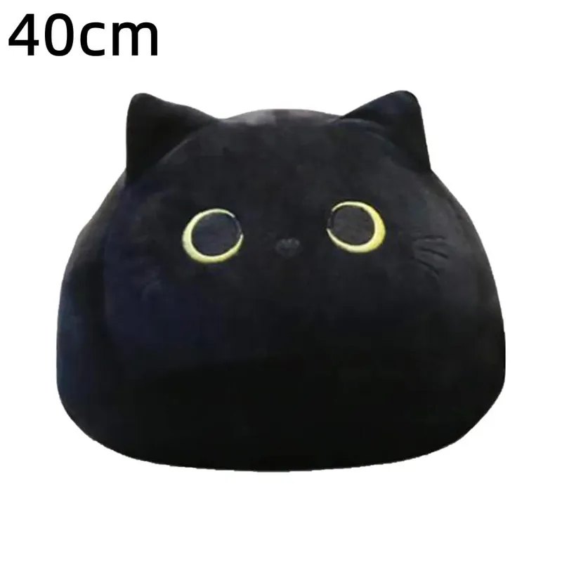 18cm/40cm/55cm Black Cat Shaped Soft Plush Pillows Doll Lovely Cartoon Animal Stuffed Toys Girls Birthday Gifts Ornaments — image 11