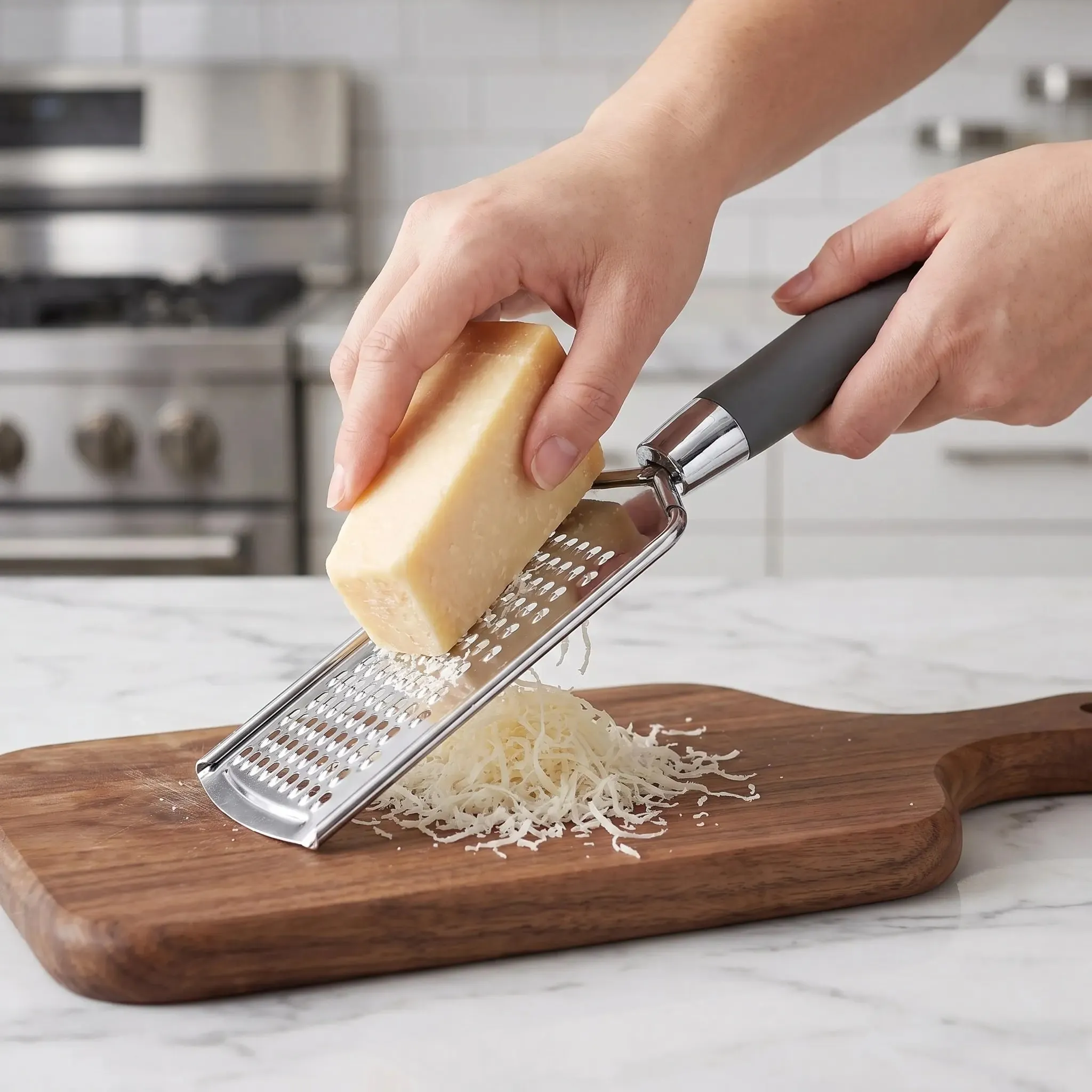 Dụng cụ bào phẳng bằng thép không gỉ cho phô mai và rau củ Lưới cầm tay đa năng để sử dụng trong nhà bếp Dụng cụ rau gia dụng — image 4