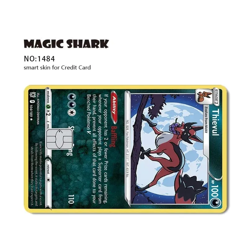 2026 New Charizard Blastoise Bulbasaur Eevee Metwo Sticker Film Skin Cover for Credit Debit Card — image 25