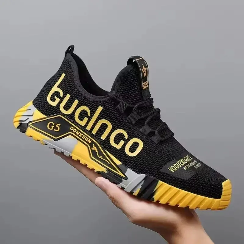 Gym New Vulcanized Lace-up Walking Sneakers Comfortable Wear-resistant Casual Shoes Walking Summer Mesh Flats Fashion Breathable — image 7