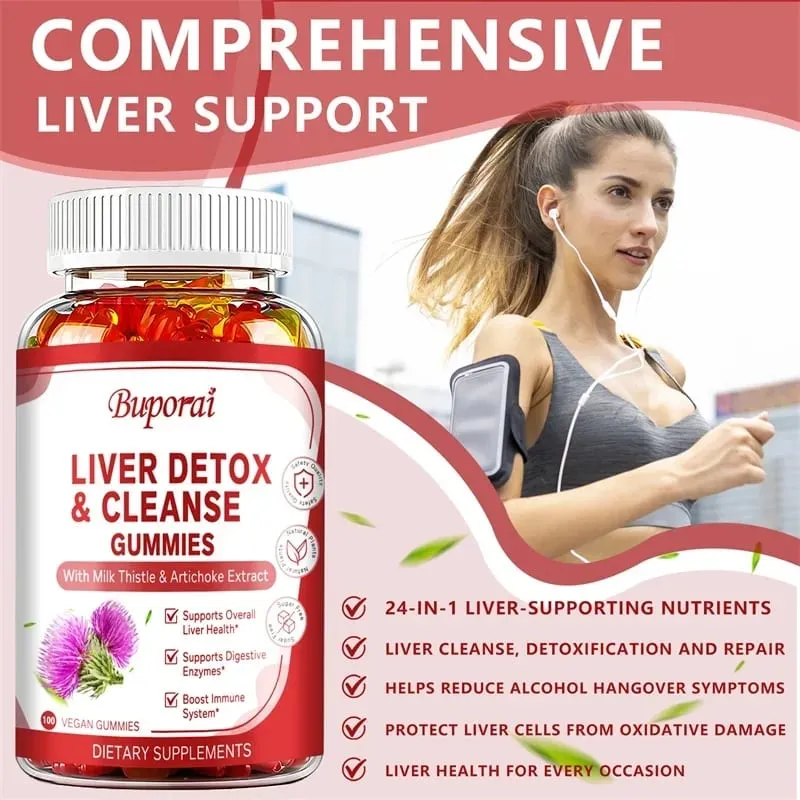 Liver Cleanse & Detox Gummies - Improve Digestion Enhance Immunity Help Cleanse The Liver and Promote MetabolismSupplements — image 1