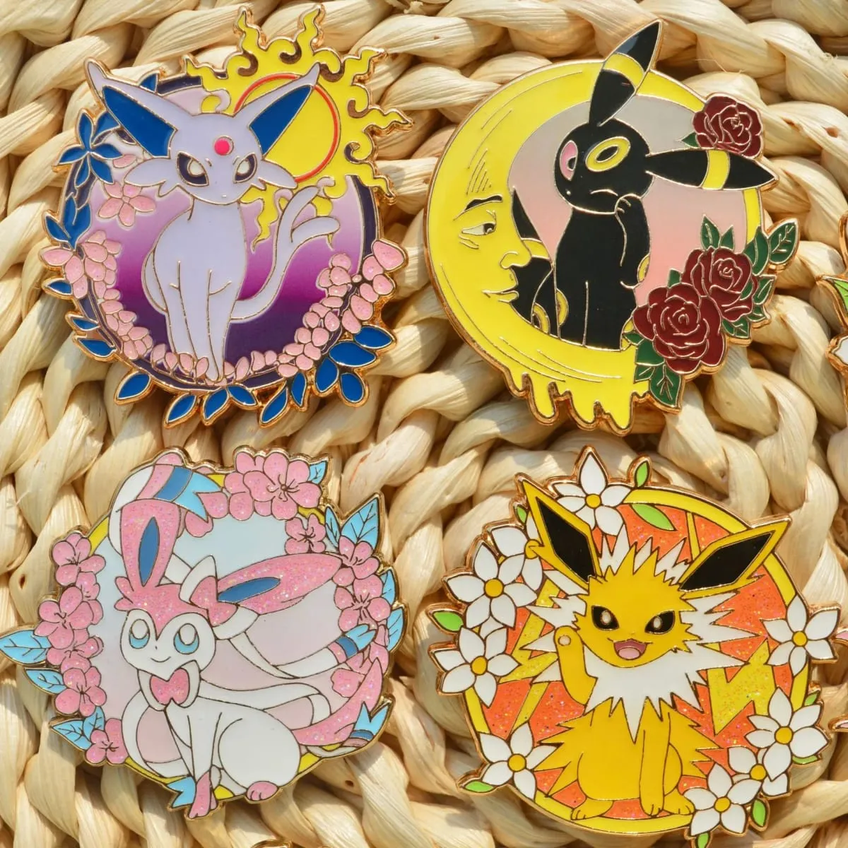Pokemon Eeveelution Eevee Enamel Pins for Clothes Badges on Backpack Lapel Pin Decoration Anime Jewelry Accessories Gifts — image 4