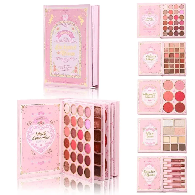 5 Layers All In One Makeup Book Palette 48 Eyeshadow+6 Blush+Contour Highlight Brow Pomade+6 Lipstick Full Face Makeup Kit