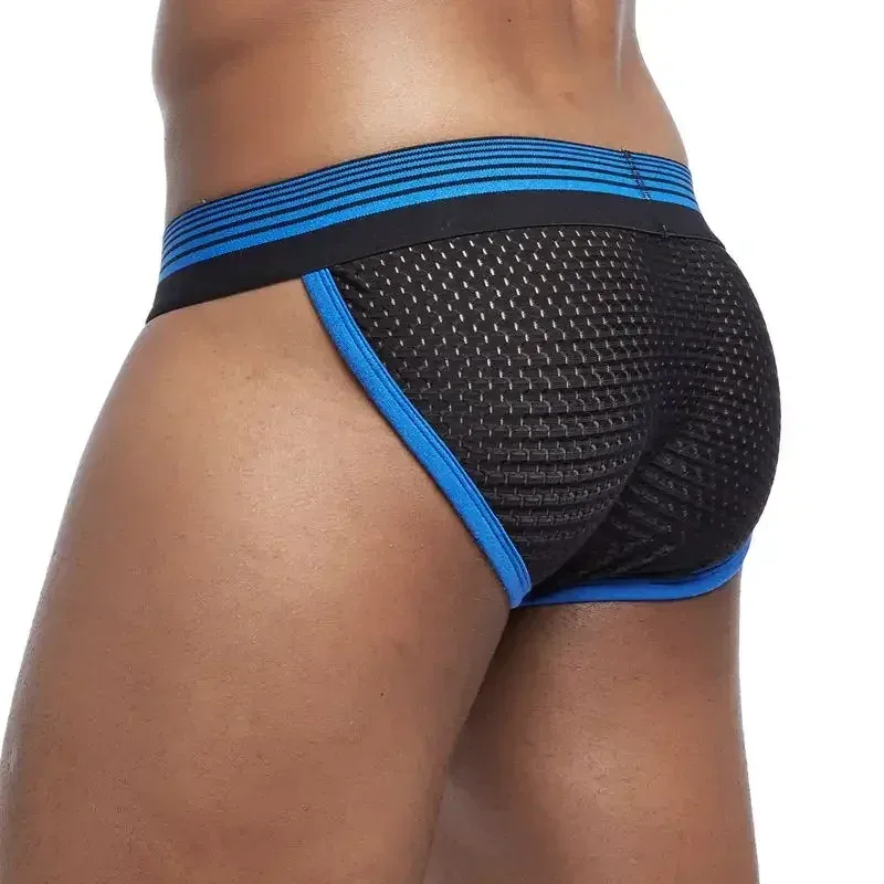 Ropa interior sexi para hombre, calzoncillos, calzoncillos de malla de nailon para hombre, ropa interior de Bikini, calzoncillos Boxer para hombre, Bikini de malla de nailon — image 18