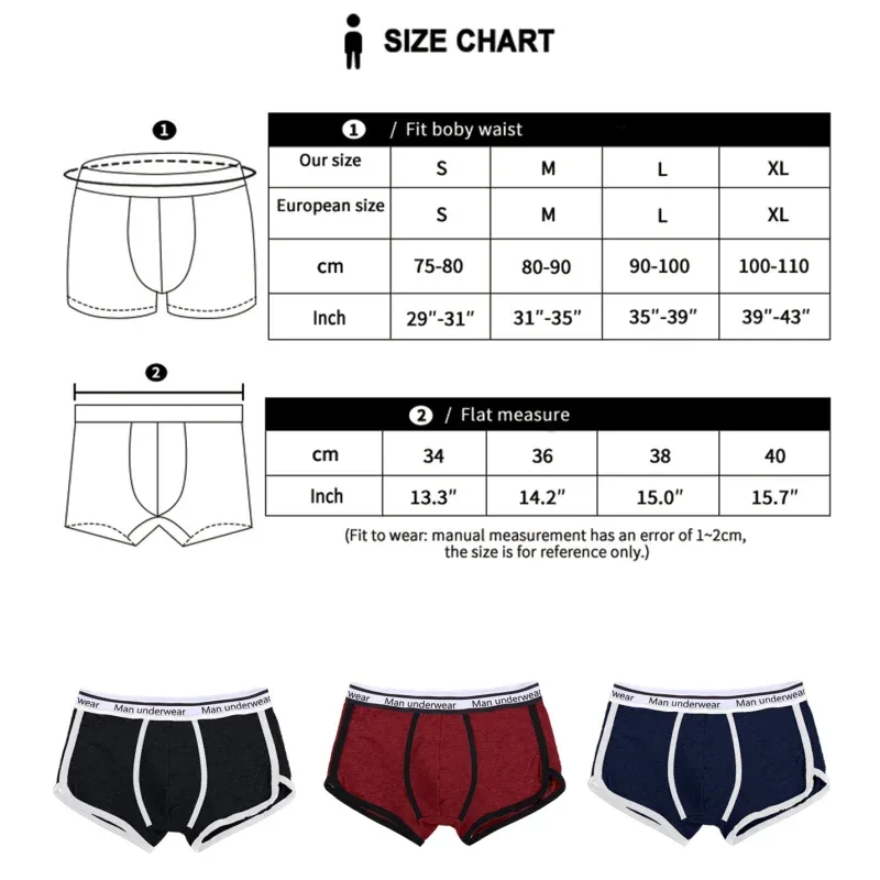 1/4pcs Men Underwear Boxers Cotton Panties Breathable Solid Boxershorts Male Mid Waist Underpants Trend Man Shorts Homme Shorts — image 13