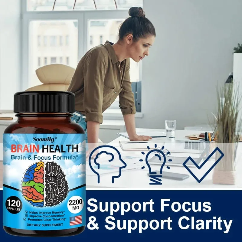 Ginkgo Biloba Capsules 1200 mg podporuje paměťové funkce mozku a duševní bdělost Doplněk pro zdraví mozku 30/60/120 kapslí