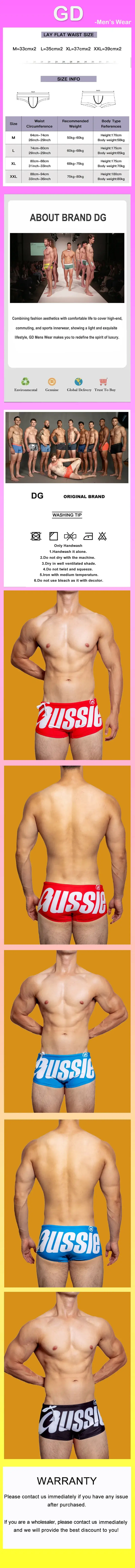 Men's Swim Trunks Low Waisted Sexy Fashionable Flat Angle Swim Trunks Triangle Hot Spring Beach Letters — image 1