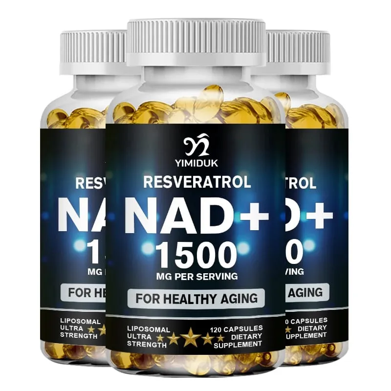 1500mg NAD Supplement - Liposomal NAD+ Supplement with Resveratrol Stamina & Healthy Aging - Strength Capsules