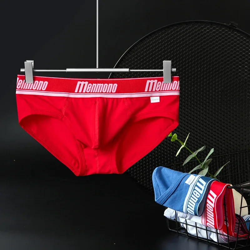 Cuecas masculinas de cintura baixa, cuecas sexy masculinas, maré apertada, verão, algodão, esportes, respirável — image 1