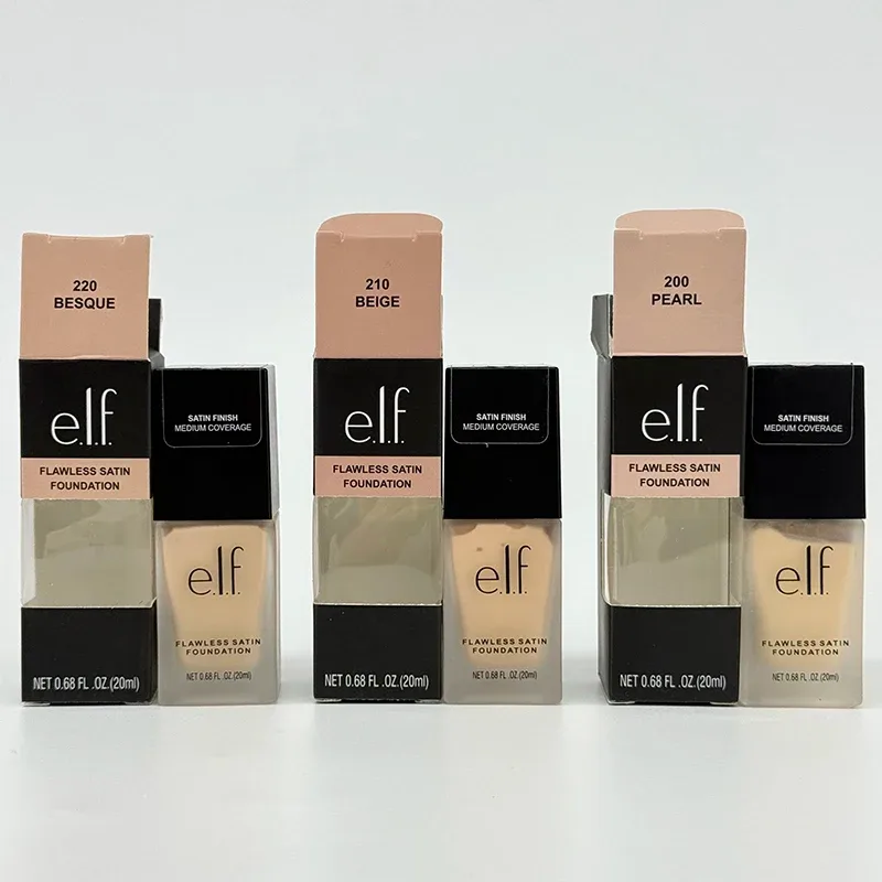 Elf Full Coverage Liquid Foundation Naturally Covers Flaws Cosmetics Flawless Satin Liquid Foundation Lasting Oil Control Makeup — image 6