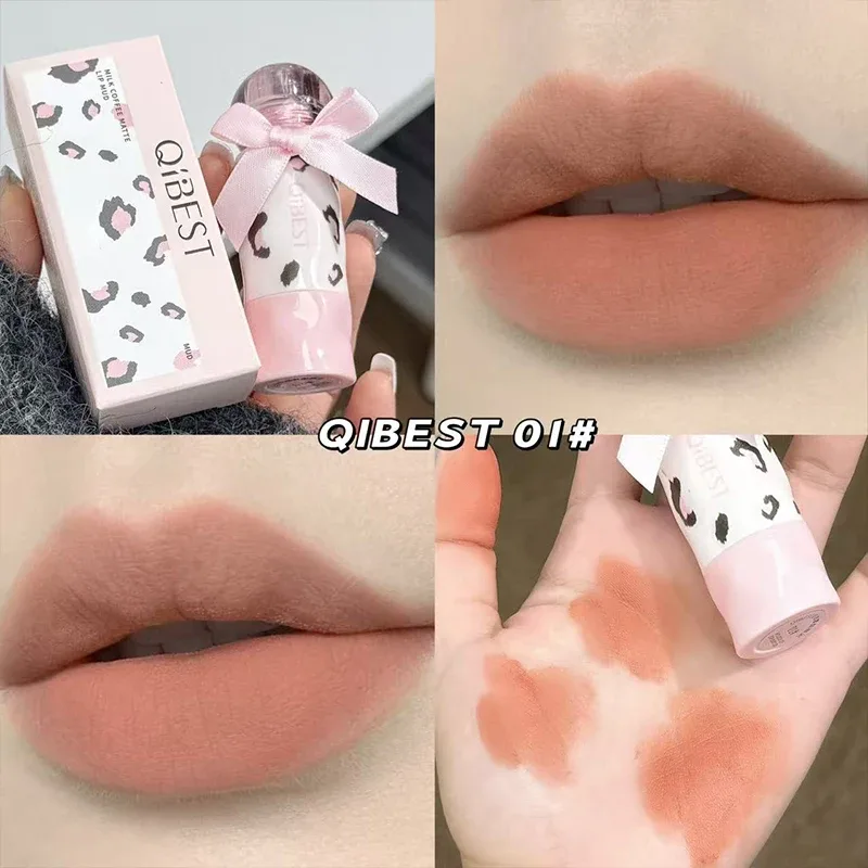 4 Colors Matte Liquid Lipstick Sets Waterproof Long Lasting Sexy Red Lipgloss Brown Orange Lip Stain Tint Cosmetics Kits — image 3