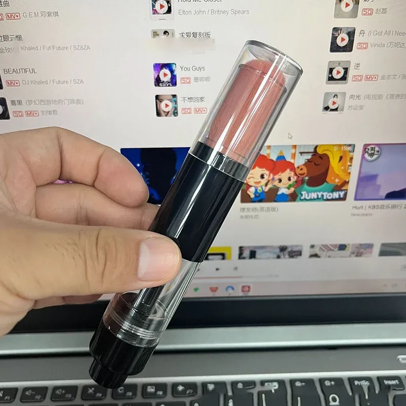 Refillable Powder Brush Cosmetic Powder Brushes Multi-functional Push-on Spray Powder Brush Foundation Blush Brush Makeup Tools
