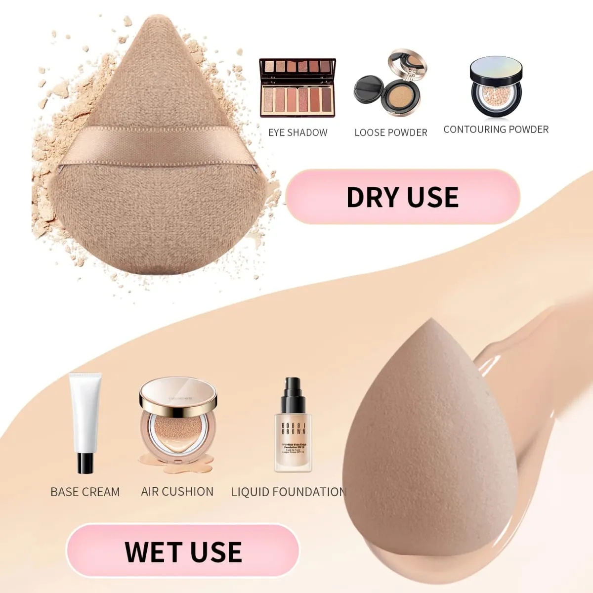 33 Chiếc Bộ Dụng Cụ Trang Điểm 20 Cọ Trang Điểm Với Bông Đánh Phấn Bát Vệ Sinh Mi Full Face Bộ Trang Điểm Mắt — image 4