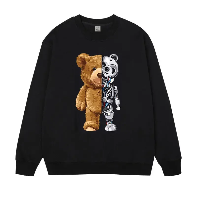Plus Size Herren Pullover Vollbaumwolle Sweatshirts 5XL 6XL 7XL Herbst Winter Lange Ärmel Bedruckte Tops Männliche Kleidung 110kg-180kg — image 10