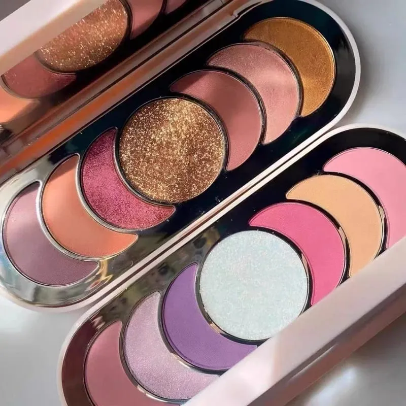 Luxury Rare Beauty 7 Colors Discovery Eyeshadow Palette Matte Glitter Metallic Pink Purple Nude Eye Makeup Long Lasting Cosmetic — image 3