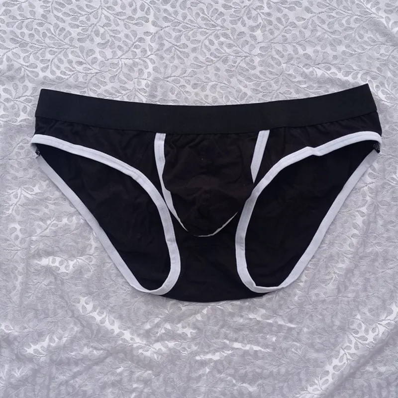 Gloednieuwe herenslips slipje ondergoed katoenmix elastische lage taille man M ~ 2XL zakje rekbare zomer alle seizoenen — image 3