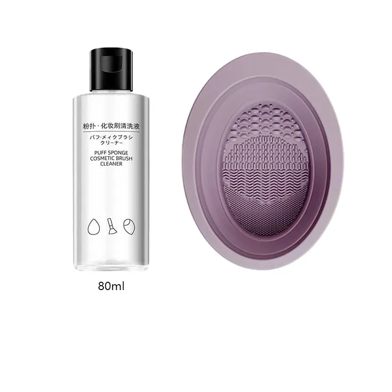 Makeup Brushes Sponge Blender Puff Cleaner Make Up Tools Washing Cleaning Liquid Bowl Air Drying Net Set For Powder Eyeshadow — image 10