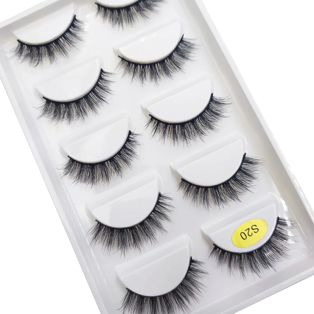 5 Pairs 3D Natural False Eyelashes Makeup Mink Eyelash Fake Eye Lashes Faux Cils Make Up Beauty Maquillaje Tools H13 Mini Cat — image 7