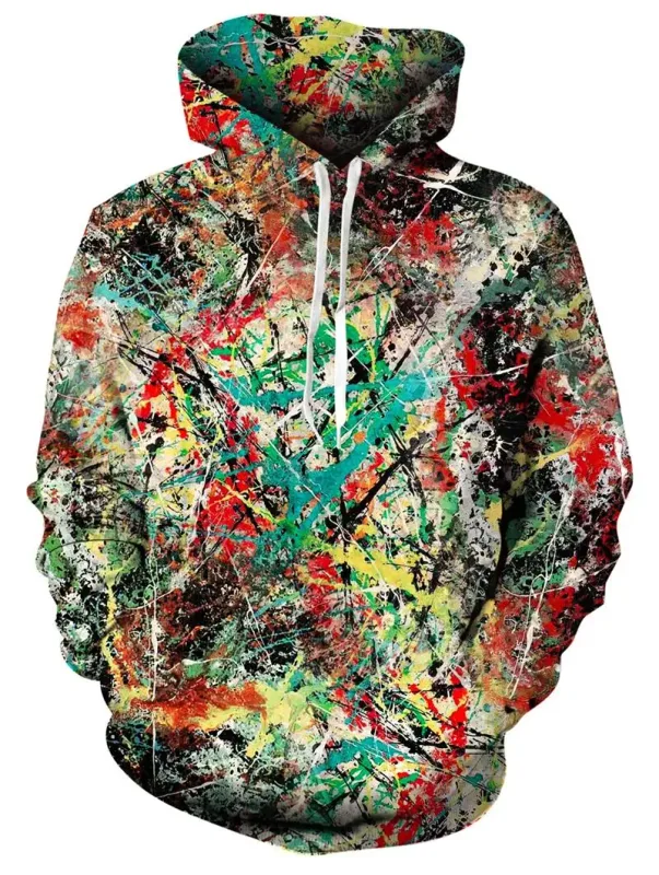 Herenhoodies Dierenkatprint 3D Patternv Herfstpullover met capuchon en zak met capuchon Streetwear Los comfortabel — image 14
