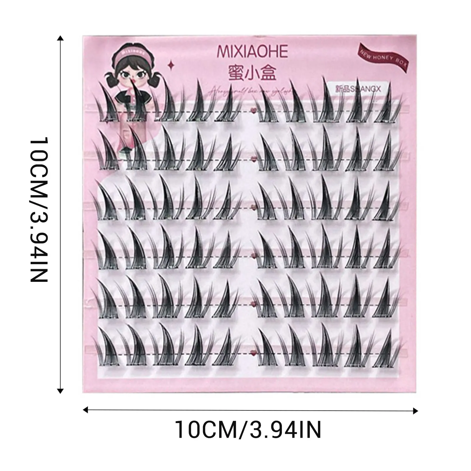 Natural DIY Lash Extension Manga Korean Style 11-13mm DIY W Shaped Cluster Segmented Lashes for Eye Makeup Eyelashes Supplies — image 7