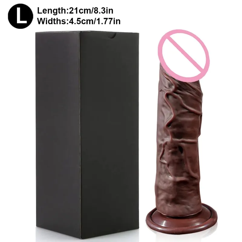 StrapOn Dildo For Women Anal Plug Penis with Suction Cup G-Spot Realistic Silicone Dildo Wearable Dick Adult Sex Toys Gode