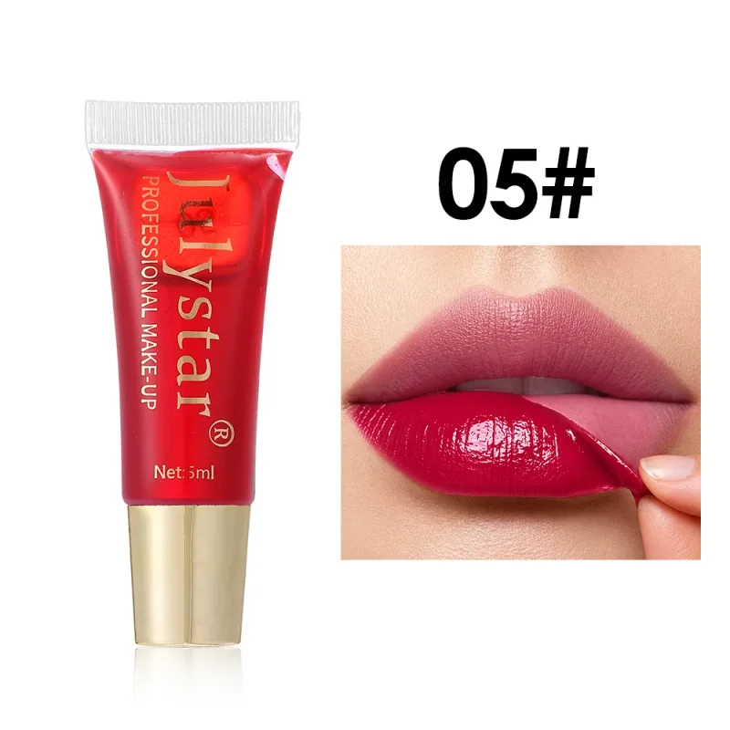 6-color Peel Off Lip Gloss Waterproof Long-lasting Black Red Tear-off Lipstick Liquid Non-stick Cup Moisturizer Lip Stain Makeup — image 10