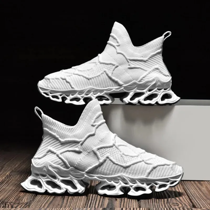 Men's Blade Type Shoes Breathable Shock Absorption Running Shoes Non-Slip Shoes For Jogging Tennis Gym Casual Walking Sneakers — image 16