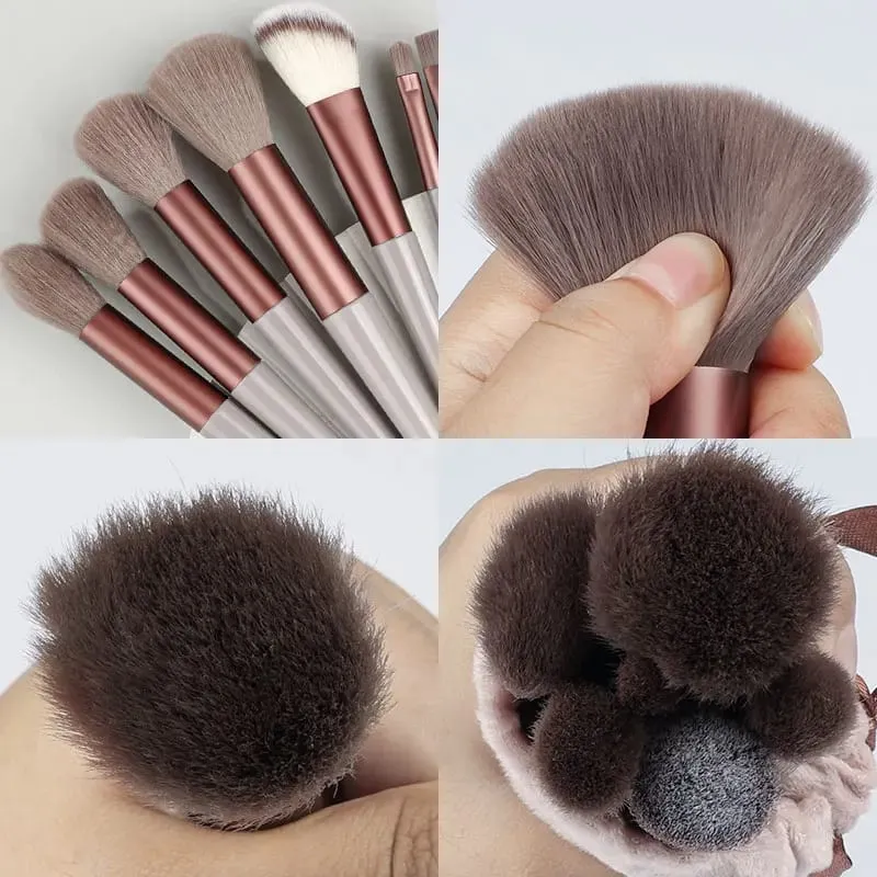 13 Stuks Make-Up Kwasten Set Zachte Pluizige Oogschaduw Markeerstift Concealers Borstel Blush Losse Poeder Borstel Mengen Vrouwen Beauty Tool — image 2